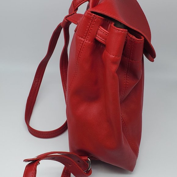 Longchamp Le Pliage Cuir XS Backpack Cherry Red main image 5